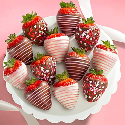 Chocolate strawberries gift by A Gift Inside, 12 fresh dipped berries in a box, perfect for birthdays, thank you, or anniversaries.