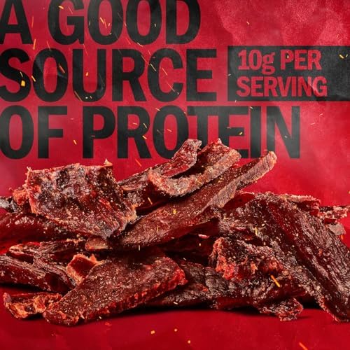Jack Link's Original Beef Jerky 2-pack, 9 oz total, showing two resealable beef jerky packages with rugged packaging and branding.