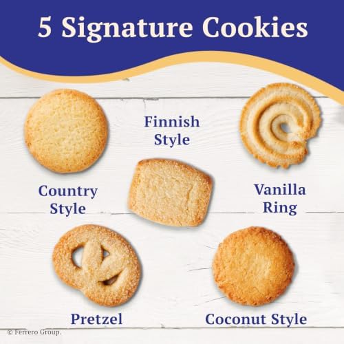 Royal Dansk Danish Butter Cookies in a 48 oz tin, assorted snacks made with real butter, featuring golden, classic butter cookies.