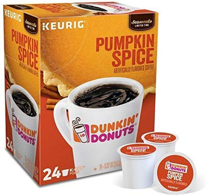 Dunkin' Original Flavor K-Cup coffee pods for Keurig brewers, 16-count pack, featuring Dunkin' branding and coffee capsules.