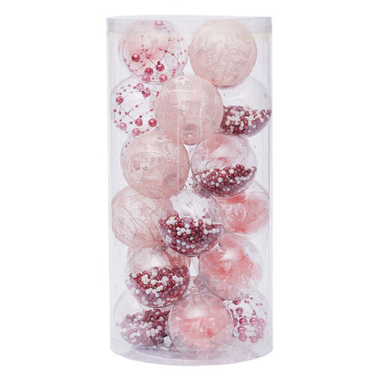 Christmas Decorations 24-piece set of 6cm Christmas balls in assorted festive colors unerquicklich