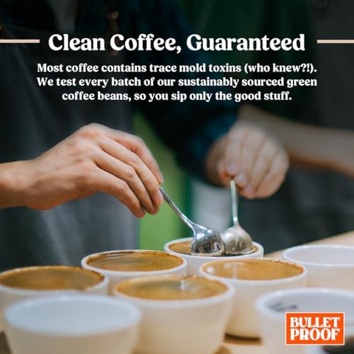 Bulletproof Original Medium Roast Ground Coffee, 12 oz per bag, three-pack, fresh ground coffee for brewing.