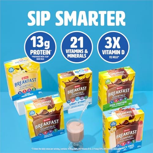 Carnation Breakfast Essentials Original Nutritional Powder Drink Mix for instant breakfast and nutritional supplementation.