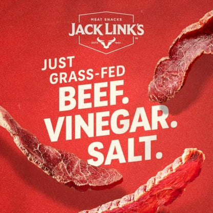 Jack Link's Steak Slices beef jerky in original and hickory smoked flavors, 2 oz packs, 4-pack display