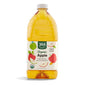 Organic apple juice by 365 Whole Foods Market in a 64 fl oz bottle, clear label with fresh apple images and green accents.
