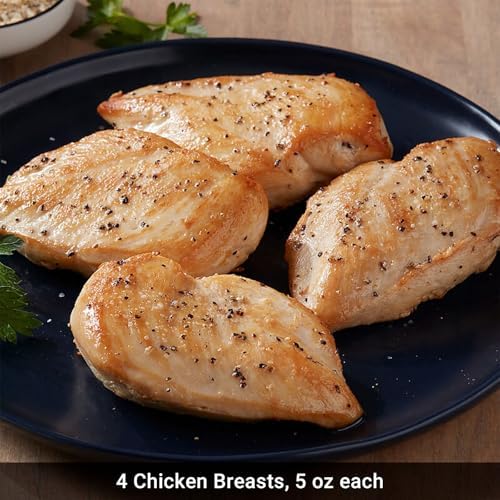 Kansas City Steak Company grill meat bundle featuring 4 top sirloin steaks, 4 boneless chicken breasts, and 4 twice baked potatoes.