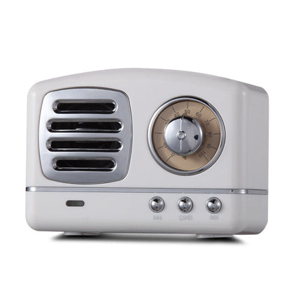 Retro knob wireless Bluetooth speaker with U disk, card radio, and portable multi-color design