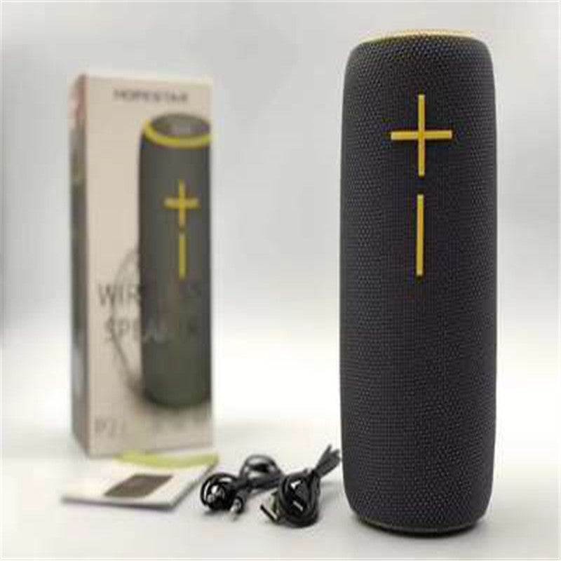 P21 wireless Bluetooth speaker, compact black portable audio device by My Store