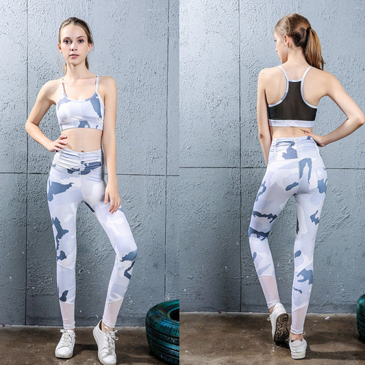 Printed women's yoga pants in a colorful pattern by My Store