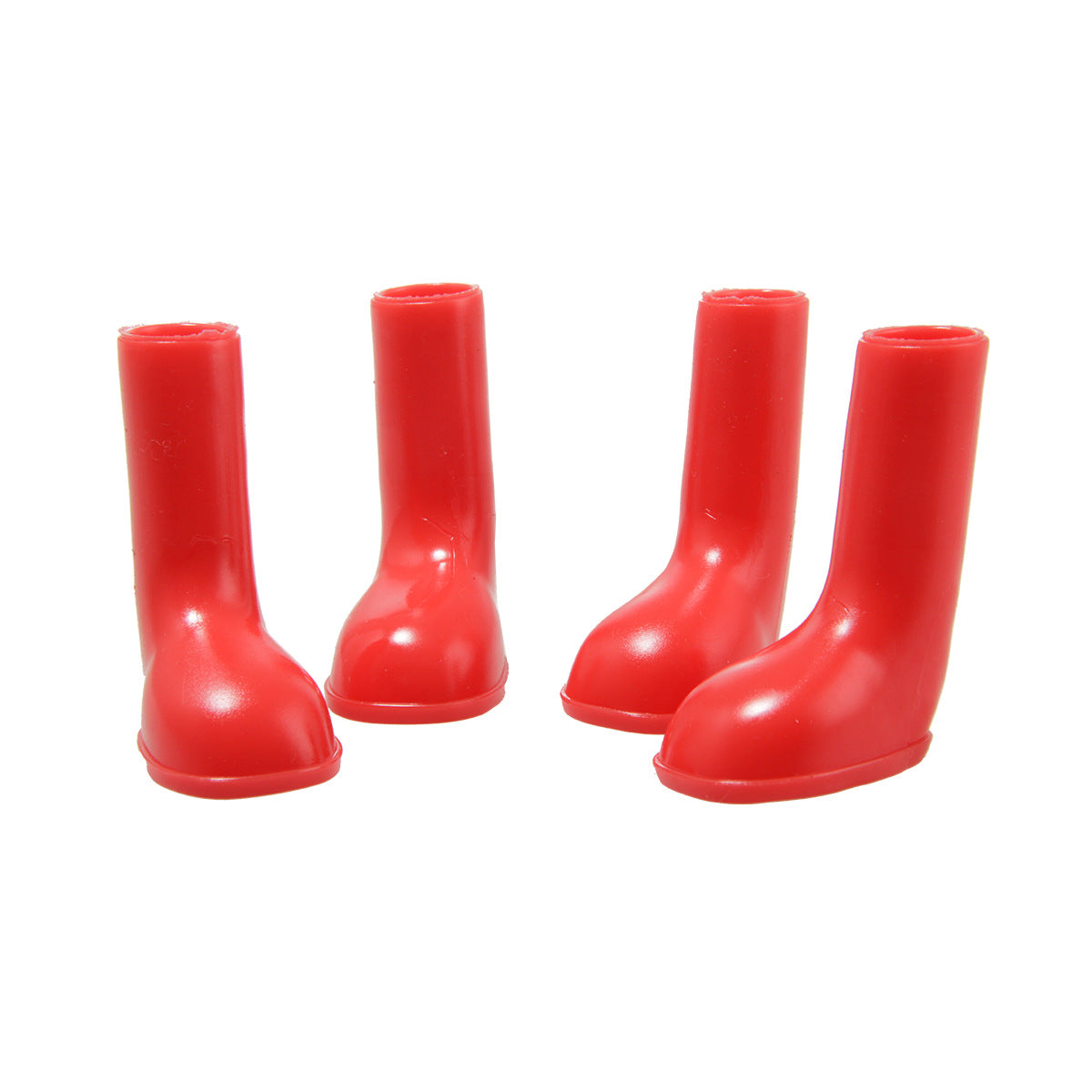 Waterproof rain shoes for pets, four-piece set in assorted colors