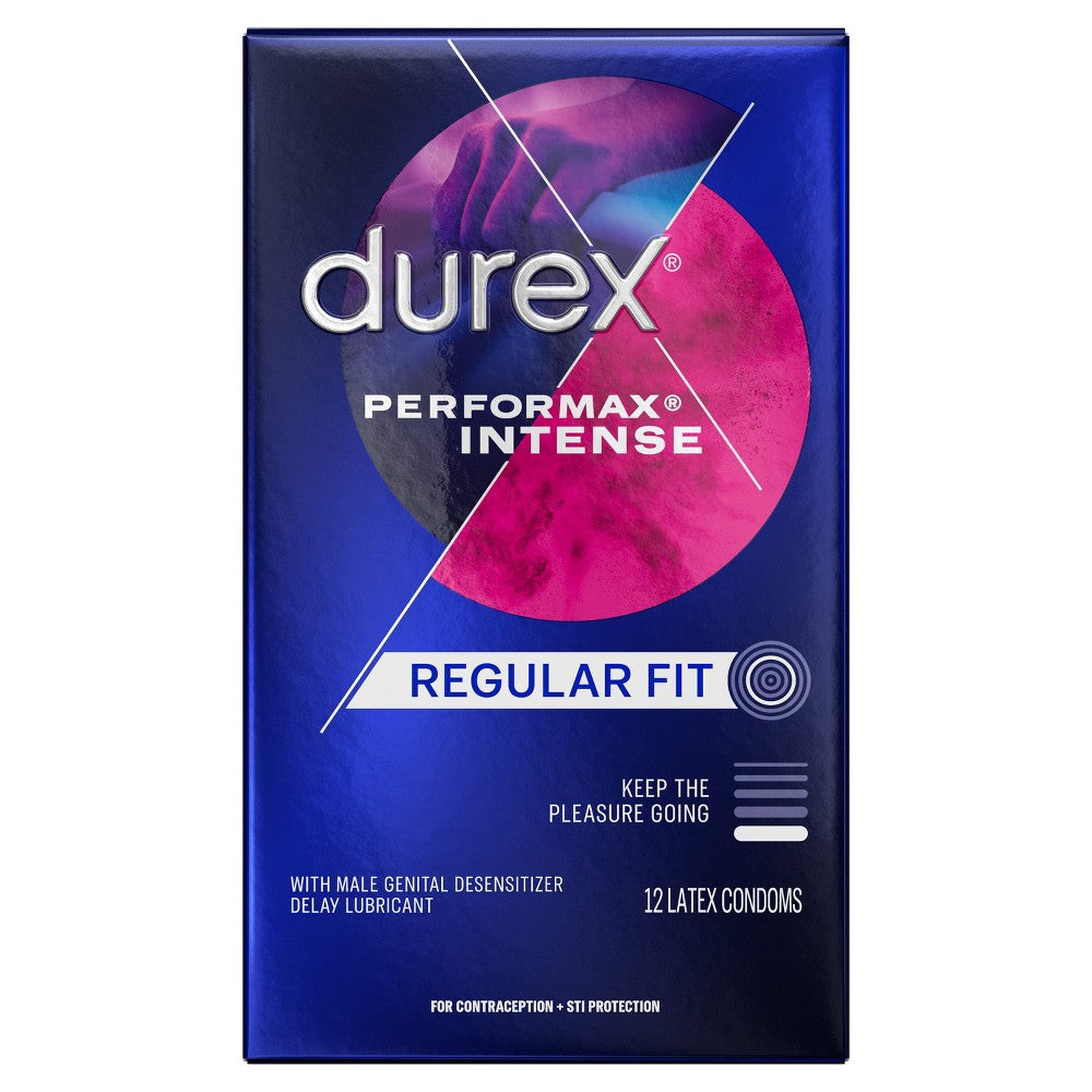 Durex® Performax® Intense 5% Latex Condom, 12-Pack
