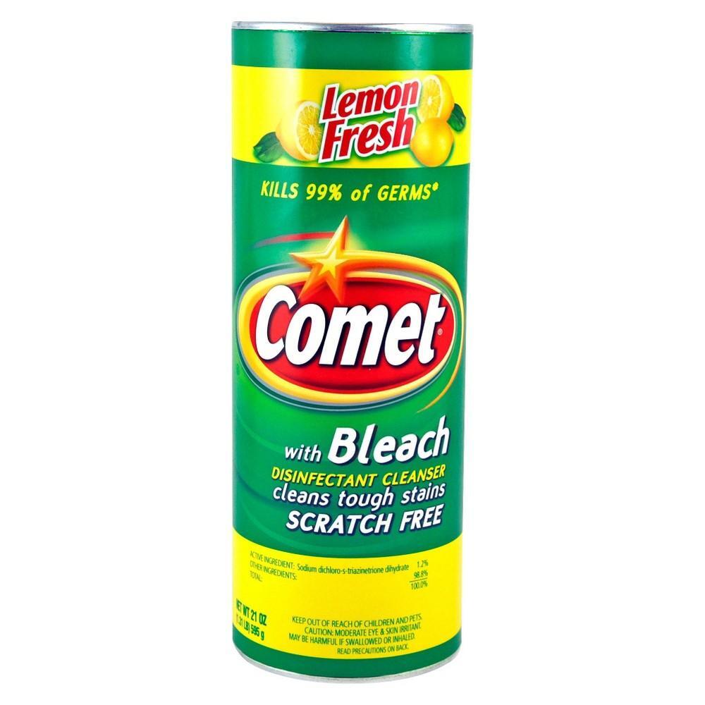 Comet With Bleach Lemon Fresh Powder Cleanser 21 Oz