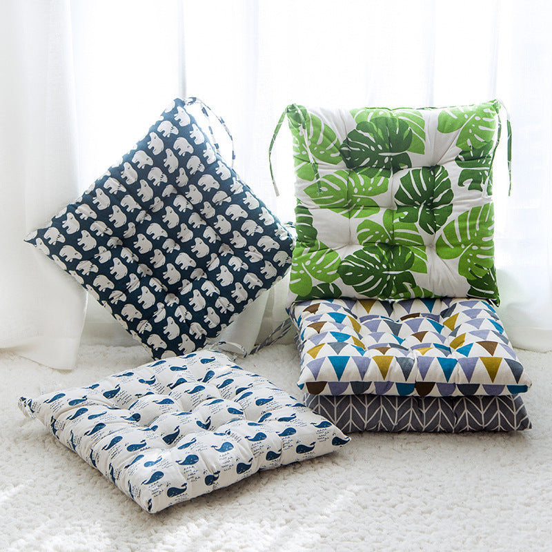 Summer chair cushion in a light, breathable design for comfortable outdoor seating