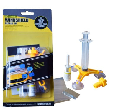 Repairing cracks reducing fluid glue tool set with adhesive applicator tools and repair accessories