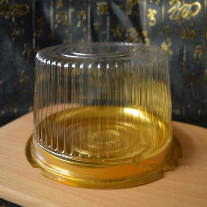 Transparent round cake packaging blister box for cupcakes and desserts
