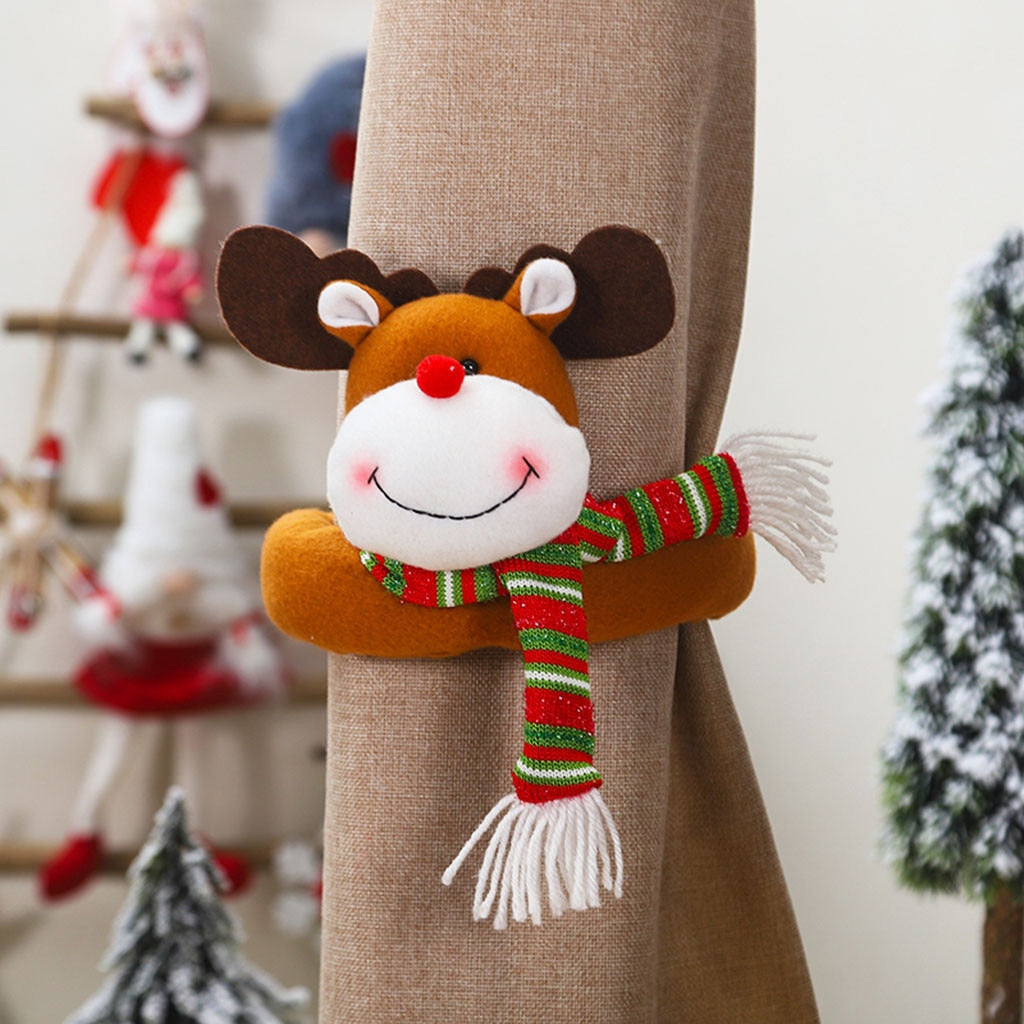 Creative cartoon Christmas decorations in festive character designs