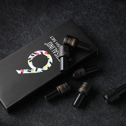 Six-bottle Fine nail polish set in assorted colors by My Store