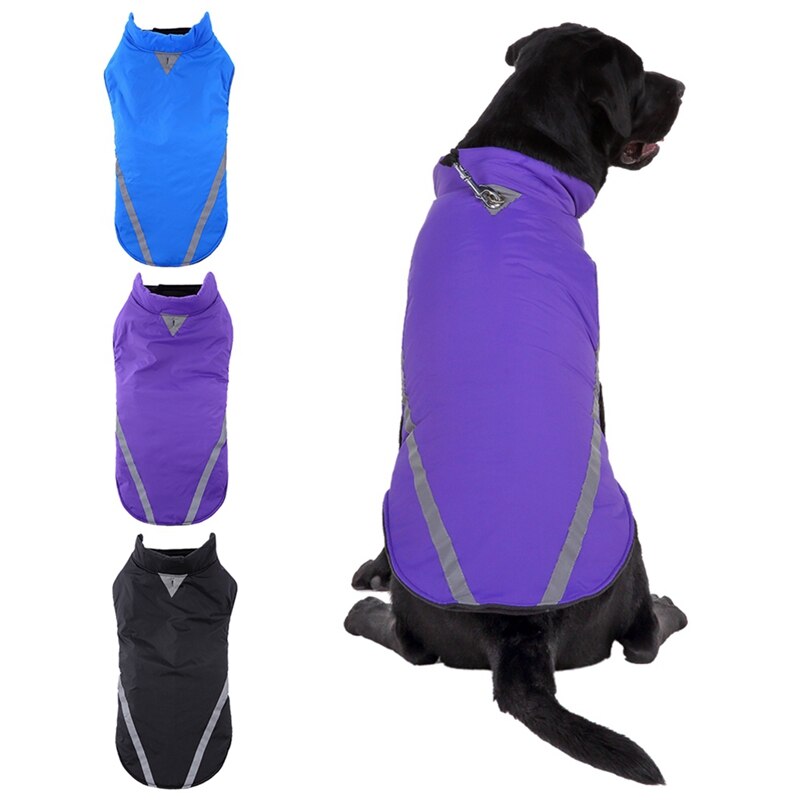 Large dog jacket pet clothing in assorted colors and styles