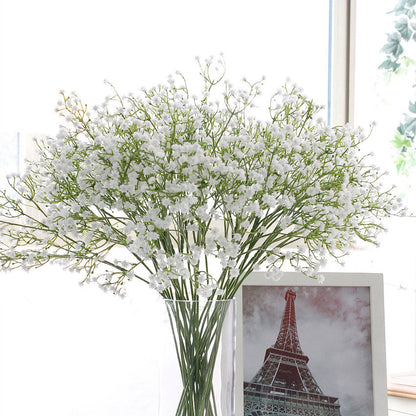 Artificial Gypsophila flower bouquet with delicate white blooms by My Store