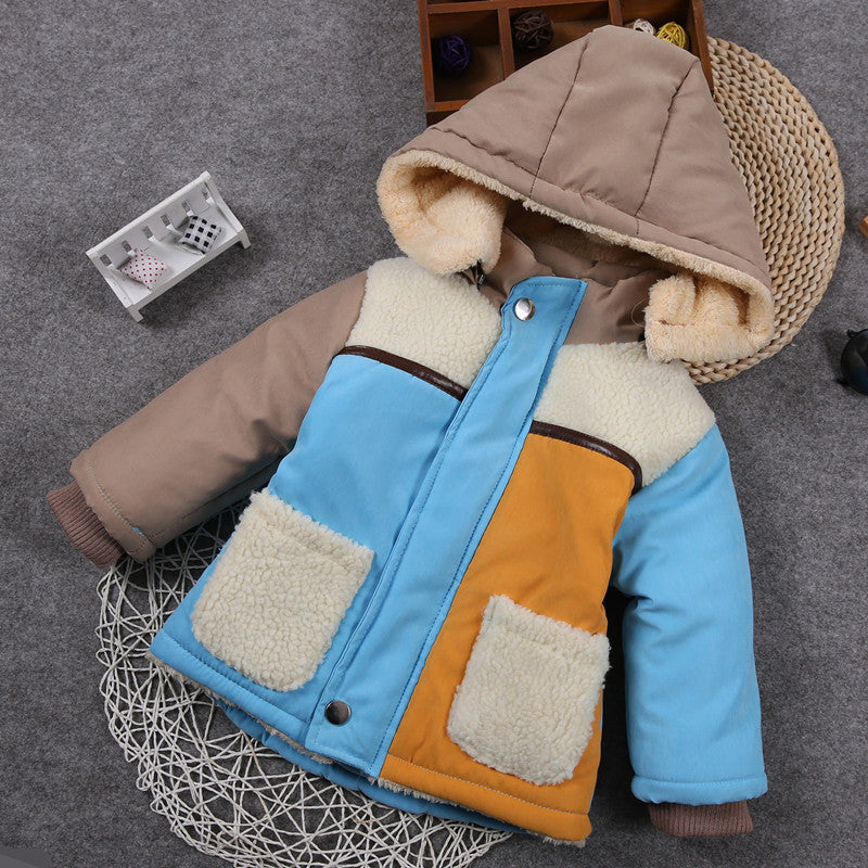 Children's winter coat by My Store, warm hooded outerwear in a classic design