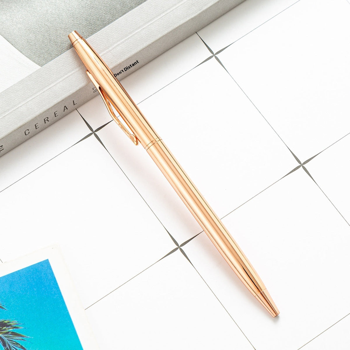 Gold-plated Little Gao Shi ballpoint pen with sleek metallic finish