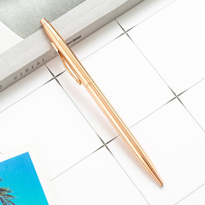 Gold-plated Little Gao Shi ballpoint pen with sleek metallic finish
