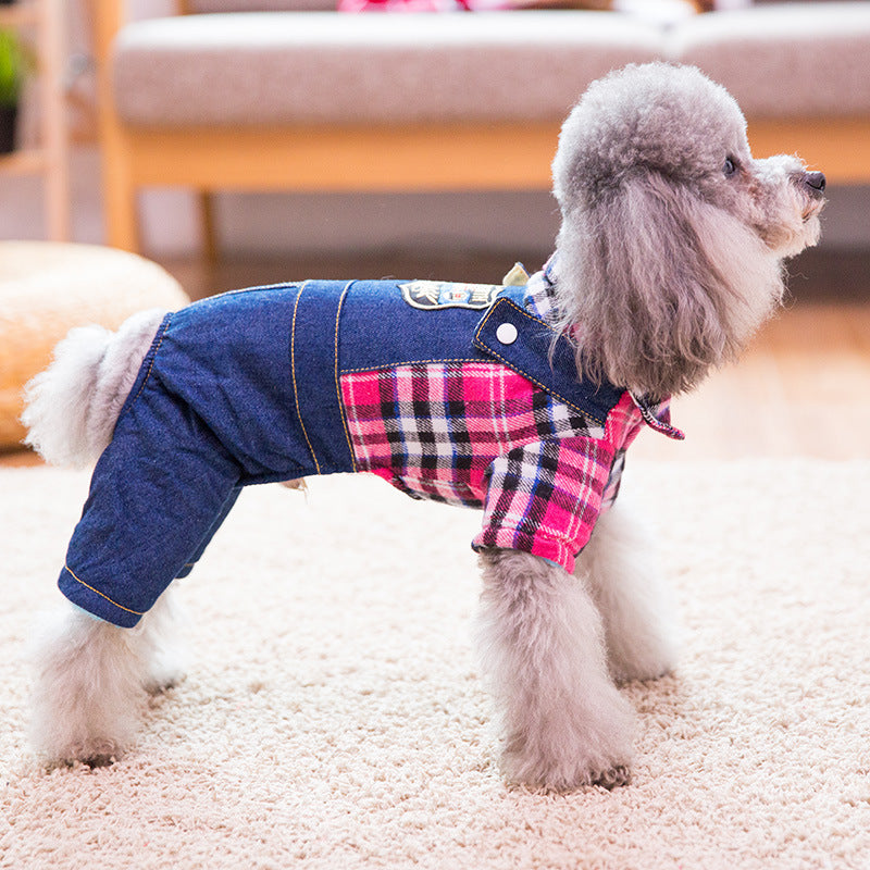 Pet bear clothes with fun paw print pattern from My Store