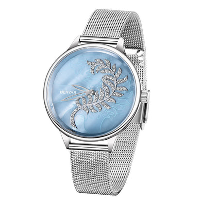 Women's quartz watch with stylish design and round dial by My Store