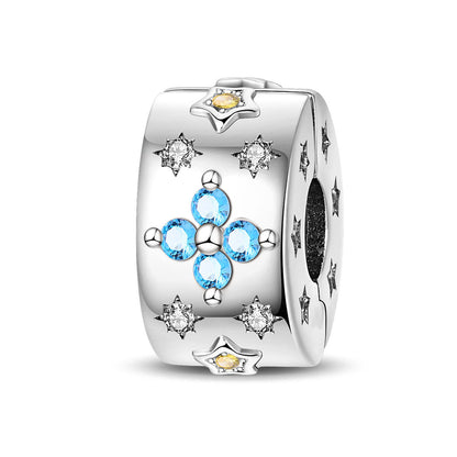 Simple versatile bracelet accessory with secure clasp bead, silver-toned design