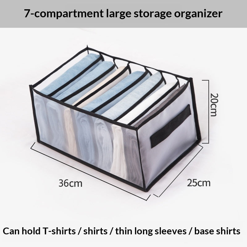 Underwear storage box made of non-woven fabric with organized compartments