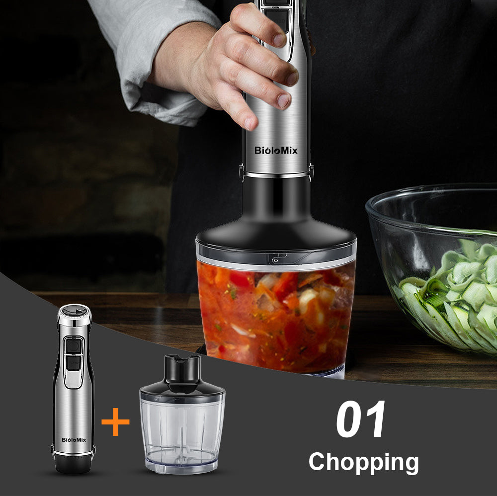 Handheld blender by My Store with ergonomic grip and blending blade attachment