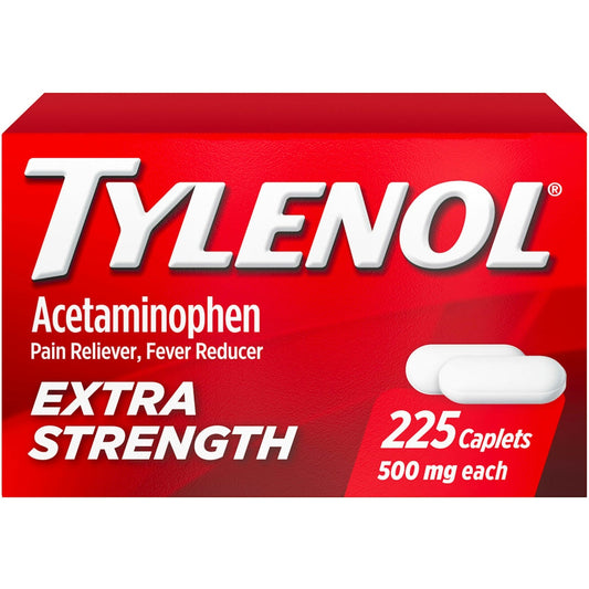 Tylenol  For Adults 500Mg Extra Strength Caplets  Acetaminophen 225 Caplets