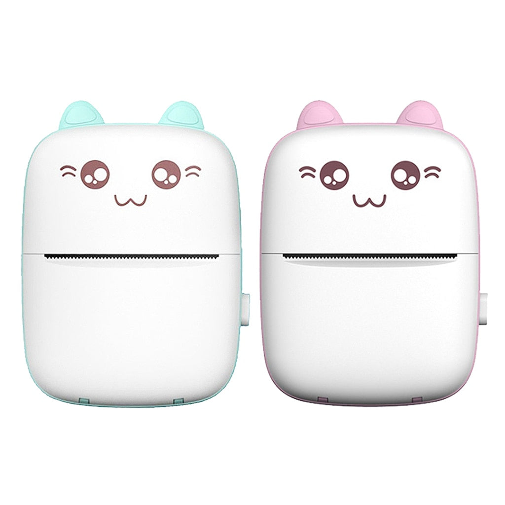 Portable mini Bluetooth photo and label printer with compact pocket design for mobile phone printing