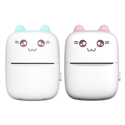 Portable mini Bluetooth photo and label printer with compact pocket design for mobile phone printing