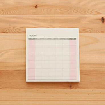 Weekly monthly work planner interior pages with organized weekly and monthly layouts