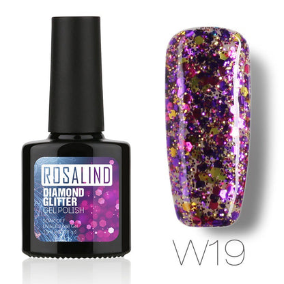 Nail Diamond nail gel in a clear cosmetic jar, showing the gel product and packaging