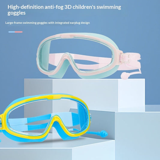 Children’s swim goggles for girls and boys, colorful swimming gear with adjustable strap