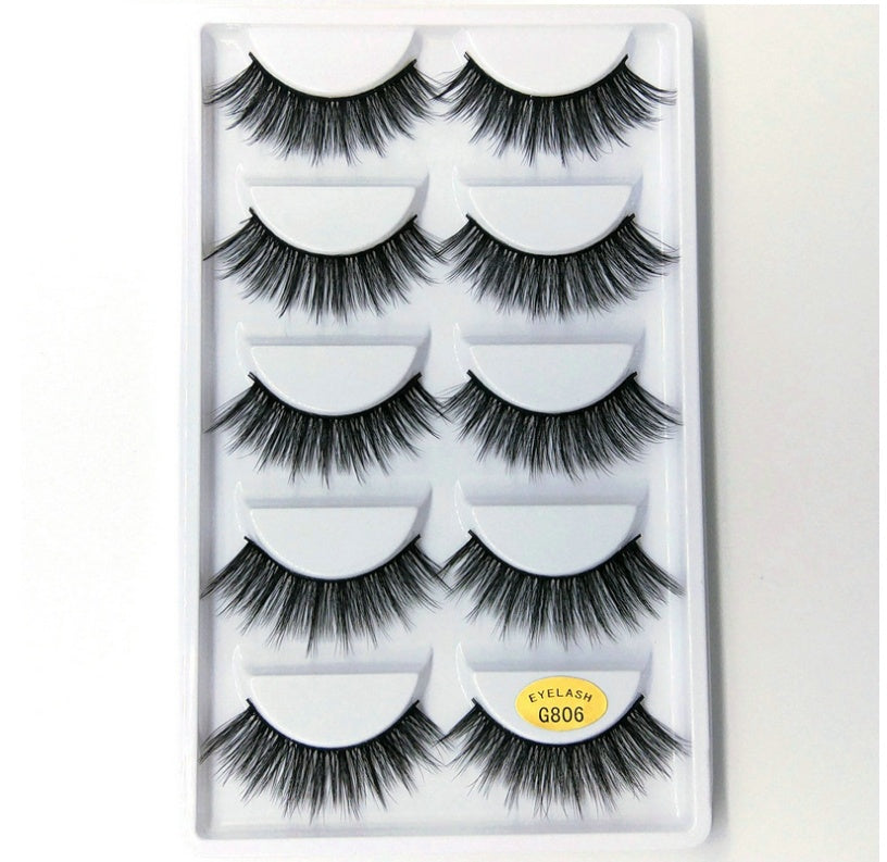 3D mink hair false eyelashes in a soft, voluminous style by My Store