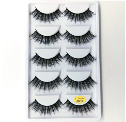 3D mink hair false eyelashes in a soft, voluminous style by My Store