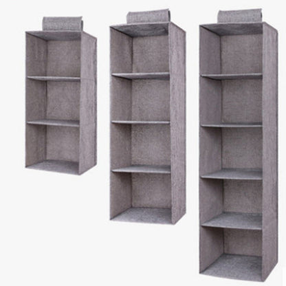 Drawer storage closet hanging bag organizer with multiple compartments for clothes and accessories