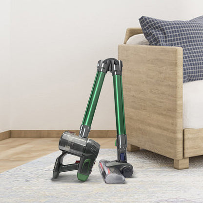 Handheld wireless vacuum cleaner with foldable tube, compact cordless design