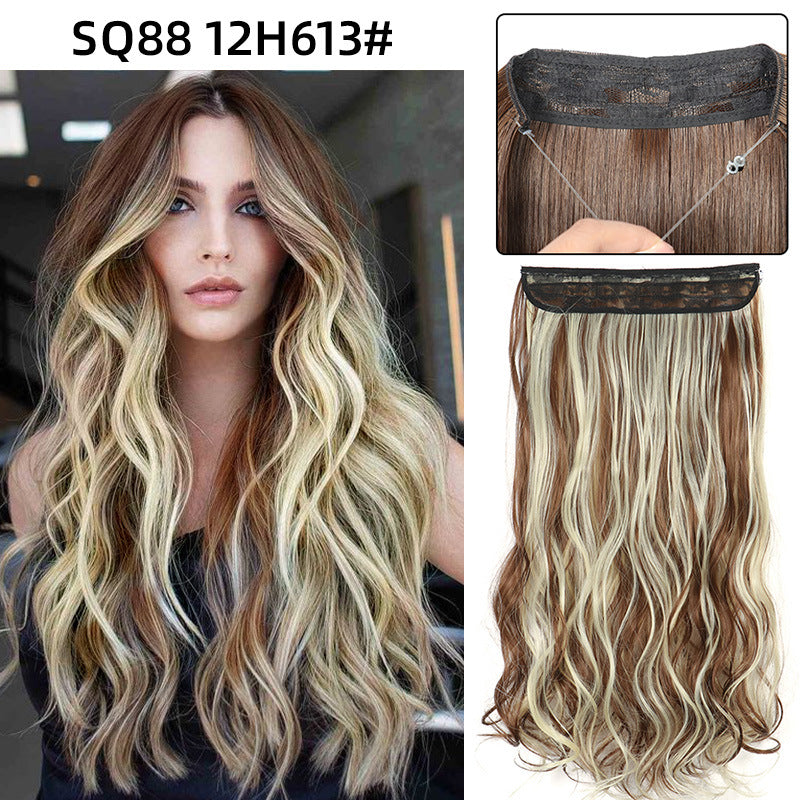 Adjustable Synthetic Hair Curtain Wig for Women