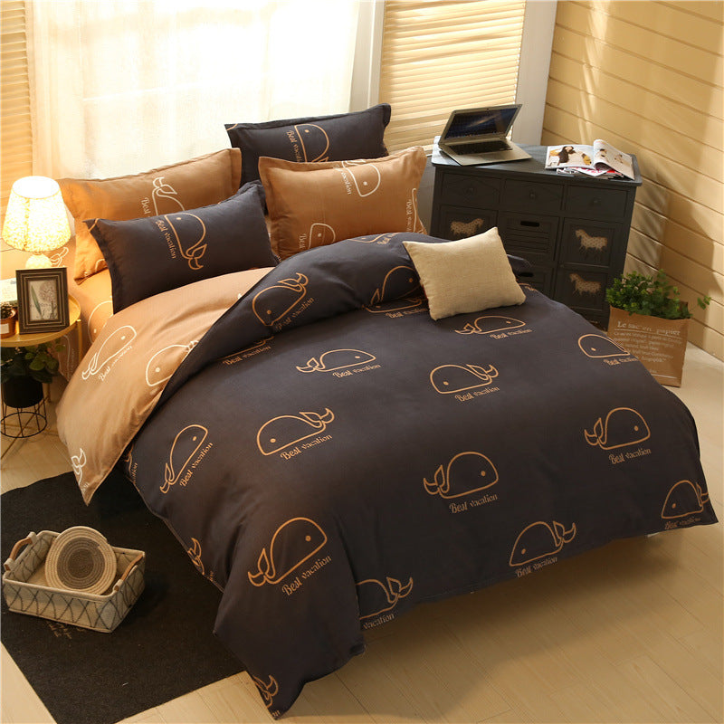 Cashmere cotton bedding set in soft neutral tones by My Store