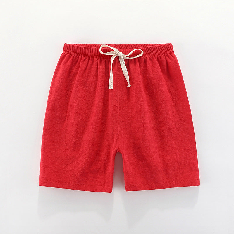 Children's summer thin five-point pants in a lightweight shorts design