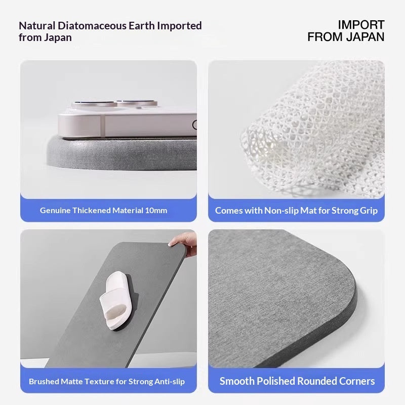 Water-absorbent non-slip quick-drying entryway doormat from My Store