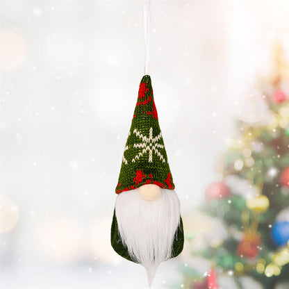 Christmas knitted small pendant decoration hanging as a festive ornament