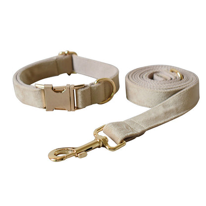 Nude velvet pet collar from My Store, shown in a close-up product view