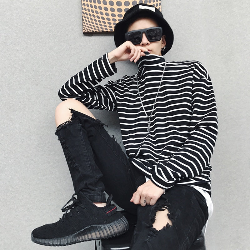 Autumn winter turtleneck bottoming shirt in a soft, fitted design