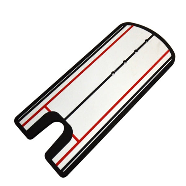 Golf putter posture correction mirror showing alignment guides for golf putting practice