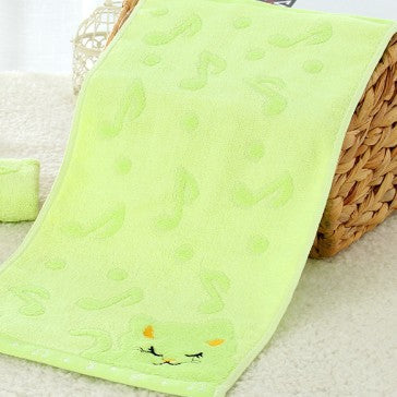 Bamboo fiber kitten face bath towels in soft fabric with cute kitten design